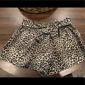 Leopard print shorts